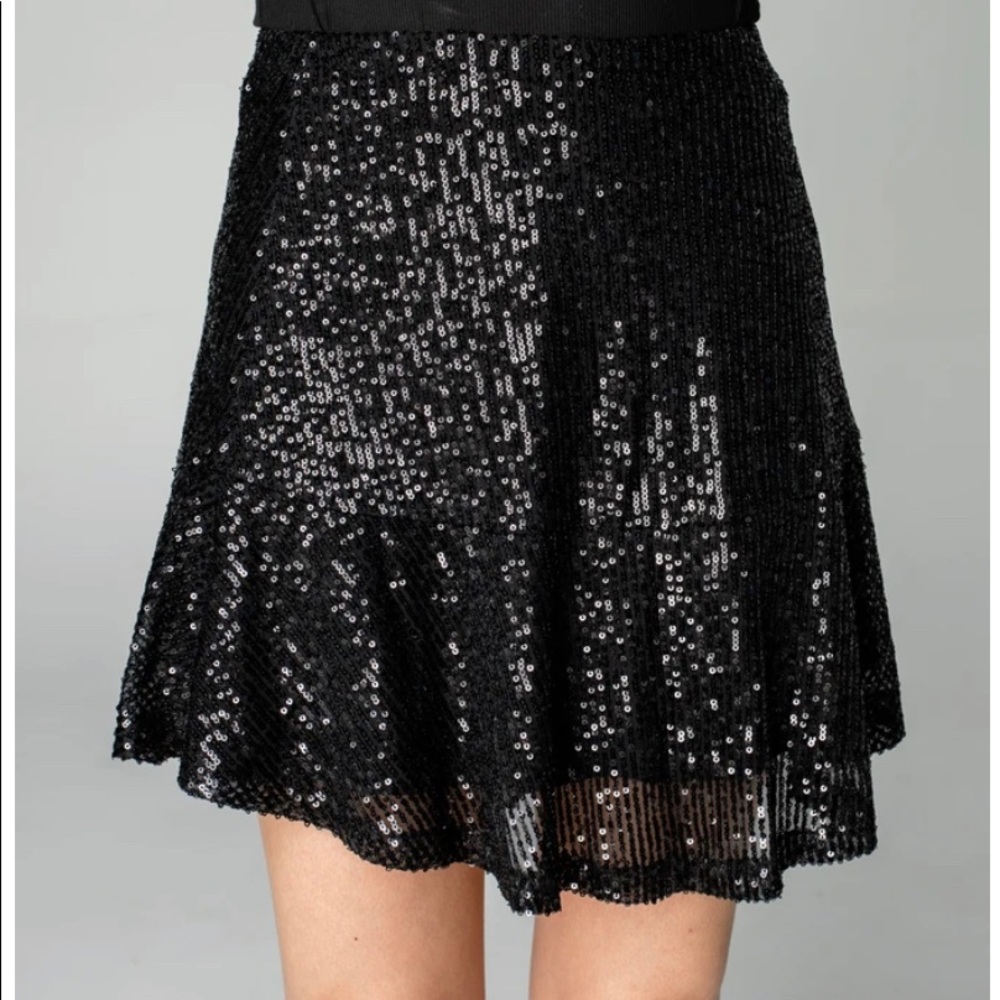 Buddy Love REBA Sequin Miniskirt.